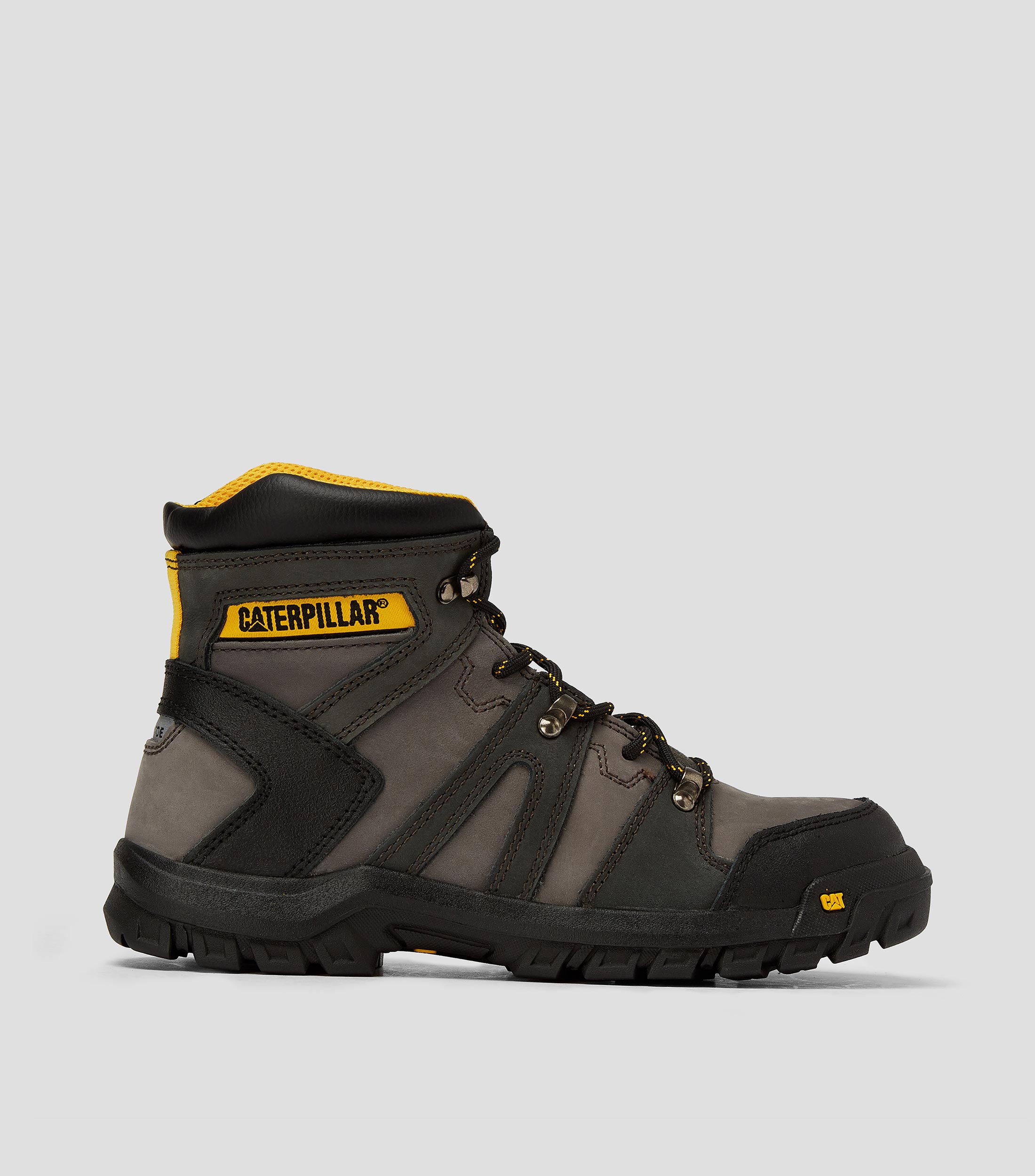 Caterpillar Botas con casquillo cortas grises en piel Hombre El Palacio de Hierro